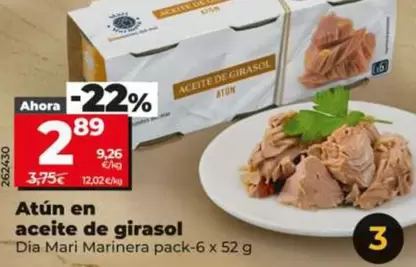 Dia Mari Marinera - Atun En Aceite De Girasol 