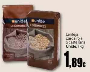 Unide - Lenteja Parda Roja O Castellana