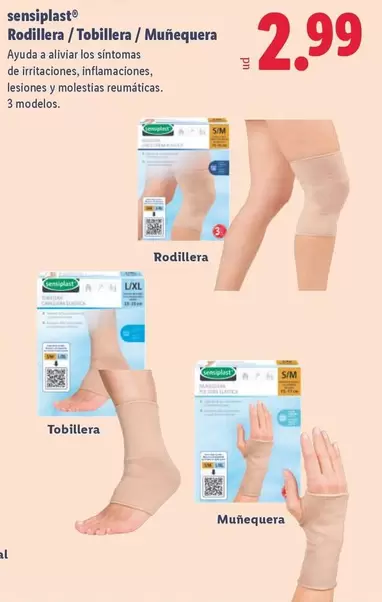 Sensiplast - Rodillera/Tobillera/Muñequera