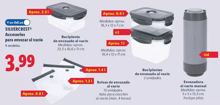 SilverCrest - Accesorios Para Envasar Al Vacío