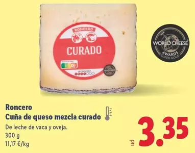 Roncero - Cuña De Queso Mezcla Curado