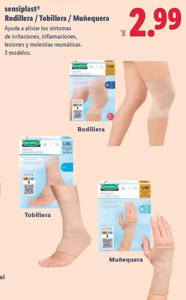 Sensiplast - Rodillera/Tobillera/Muñequera 