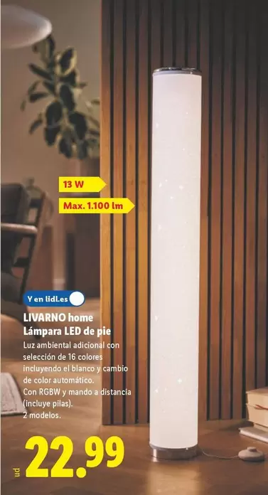 Livarno Home - Lámpara Led De Pie