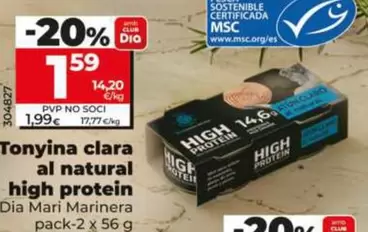 Dia Mari Marinera - Atún Claro Al Natural High Protein 