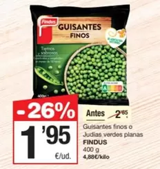 Findus - Guisantes Finos O Judías Verdes Planas