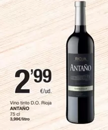 de antaño - Vino Tinto D.o. Rioja