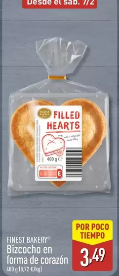 Finest Bakery - Bizcocho En Forma De Corazón 