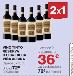 Viña Albina - Vino Tinto Reserva D.o.ca. Rioja
