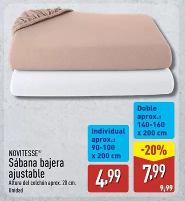 Novitesse - Sabana Bajera Ajustable
