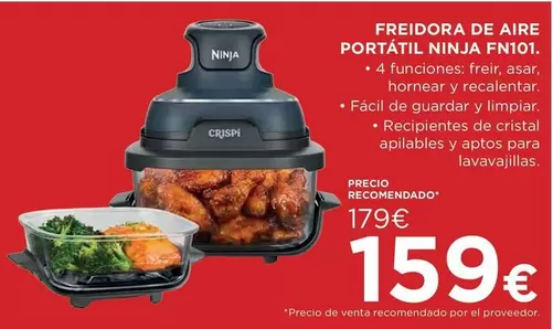 Aire - Freidora De  Portatil Ninja Fn101