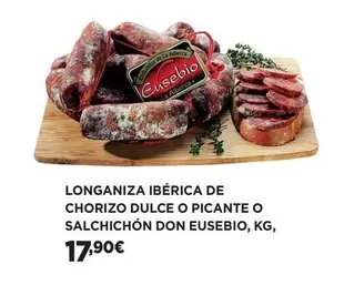 El Corte Inglés - Longaniza Ibérica De Chorizo Dulce O Picante O Salchichón