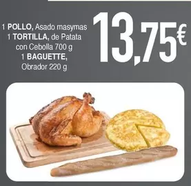 MasyMas - 1 Pollo, Asado Masymas 1 Tortilla, De Patata Con Cebolla