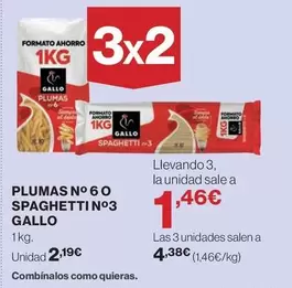Gallo - Plumas No 6 O Spaghetti No3