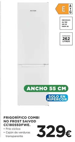 Saivod - Frigorifico Combi No Frost CC1805SDfwe