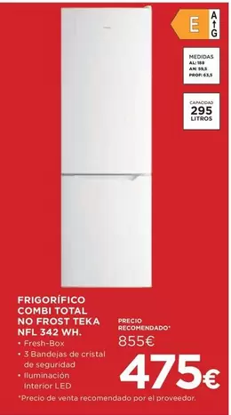 Teka - Frigorifico Combi Total No Frost