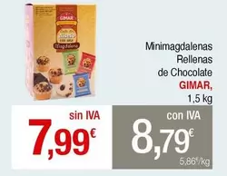 gimar - Minimagdalenas Rellenas De Chocolate