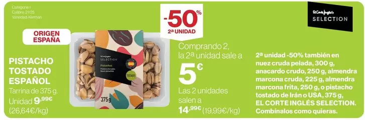 El Corte Inglés - Pistacho Tostado