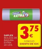 Saplex - Bolsas De Basura Extra