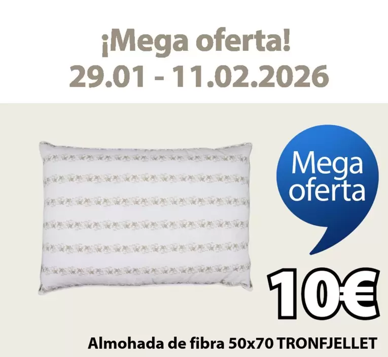 MEGA - Almohada De Fibra 50x70 Tronfjellet