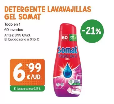 Somat - Detergente Lavavajillas Gel