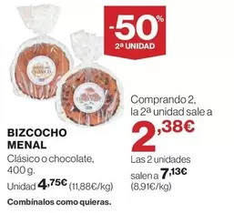 El Corte Inglés - Bizcocho Menal