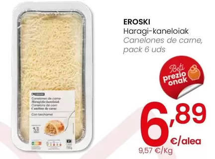 Eroski - Canelones De Carne