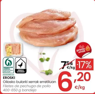 Eroski - Filetes De Pechuga De Pollo