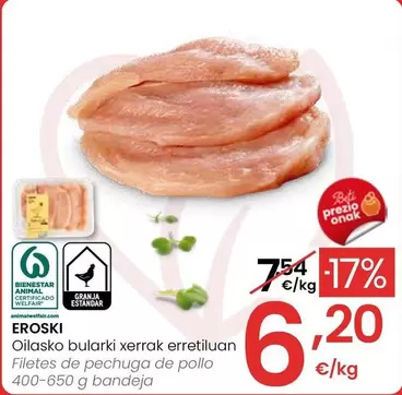 Eroski - Filetes De Pechuga De Pollo