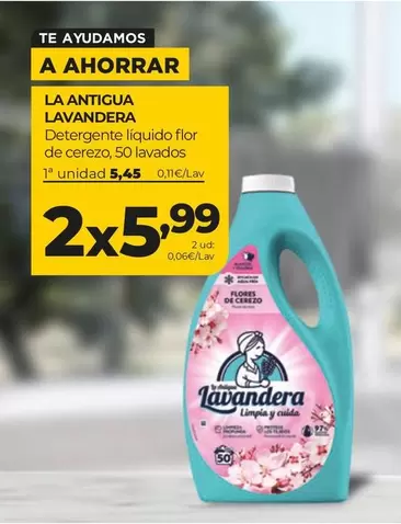 La Antigua Lavandera - Detergente Líquido Flor De Cerezo