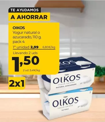 OIKOS - Yogur Natural O Azucarado