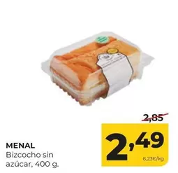 Menal - Bizcocho Sin Azucar