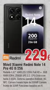 Xiaomi - Móvil Redmi Note 14 Pro 4G