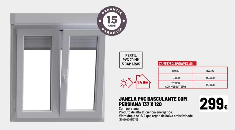 PVC - Jamela Pvc Basculante Com Persiana