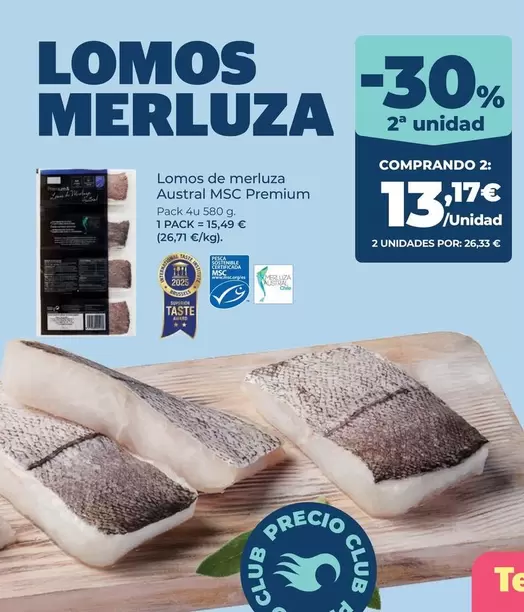 Premium - Lomos De Merluza Austral Msc
