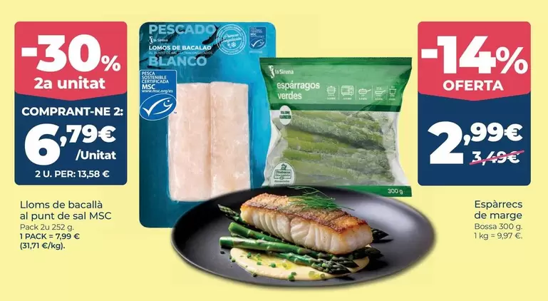 La Sirena - Lumin de Bacalla al punto de sal MSC