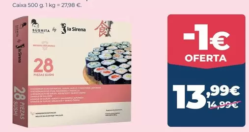 Sushita - Caixa 500 G.