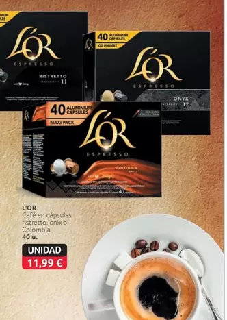L'or - Cafe En Capsulas Ristretto, Onix O Colombia