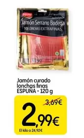 Espuña - Jamon Curado Lonchas Finas