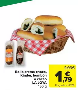 Bollo -  Crema Choco, Kinder, Bombon O Cacao