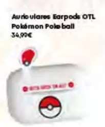 Pokemon - Auriculares Earpods OTL Pokemon Pole Ball