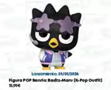 Funko - Figura Pop Sanriox Badtz-Maru K-Pop Outfit