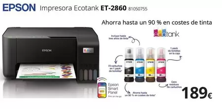Epson - Impresora Ecotank ET-2860