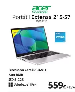 Acer - Portatil Extensa 215-57