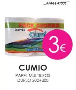 Cumio - Papel Multiusos Duplo