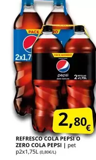 pepsi - Refresco Cola Pepsi O Zero Cola Pepsi