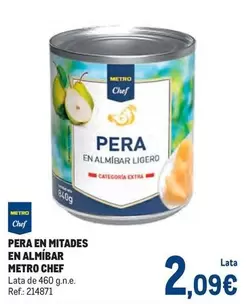 chef select - Pera En Mitades En Almibar