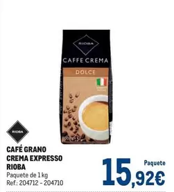 Rioba - Cafe Grano Crema Expresso