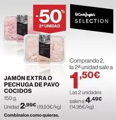 El Corte Inglés - Jamón Extra O Pechuga De Pavo Cocidos