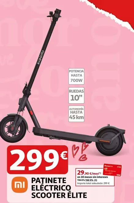 Xiaomi - Patinete Eléctrico Scooter Elite