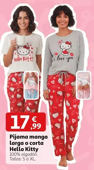 Hello Kitty - Pijama Manga Larga O Corta